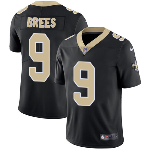 2019 Men New Orleans Saints #9 Brees black Nike Vapor Untouchable Limited NFL Jersey->new orleans saints->NFL Jersey